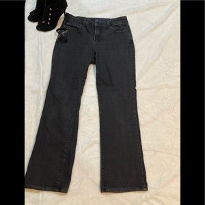 NYDJ women’s black/charcoal denim jeans used